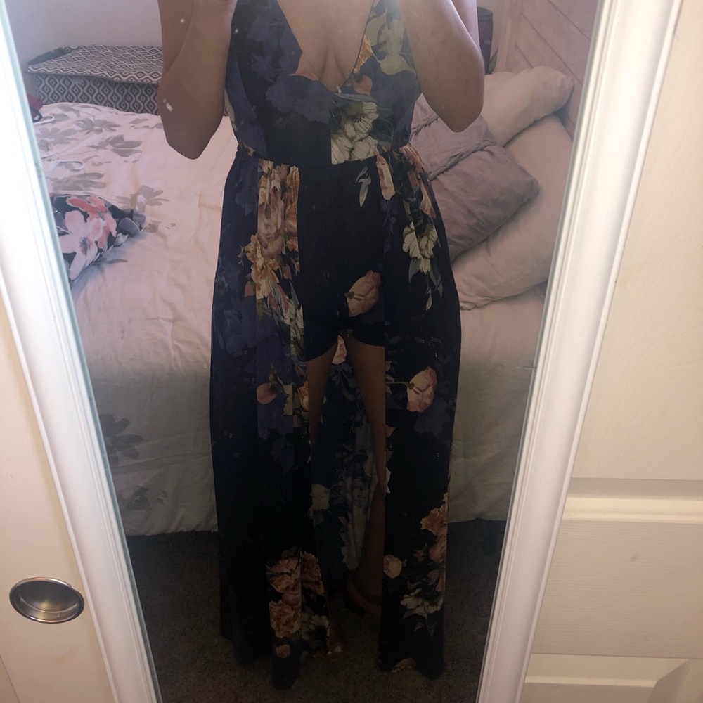 Florals Dress with shorts/maxi.